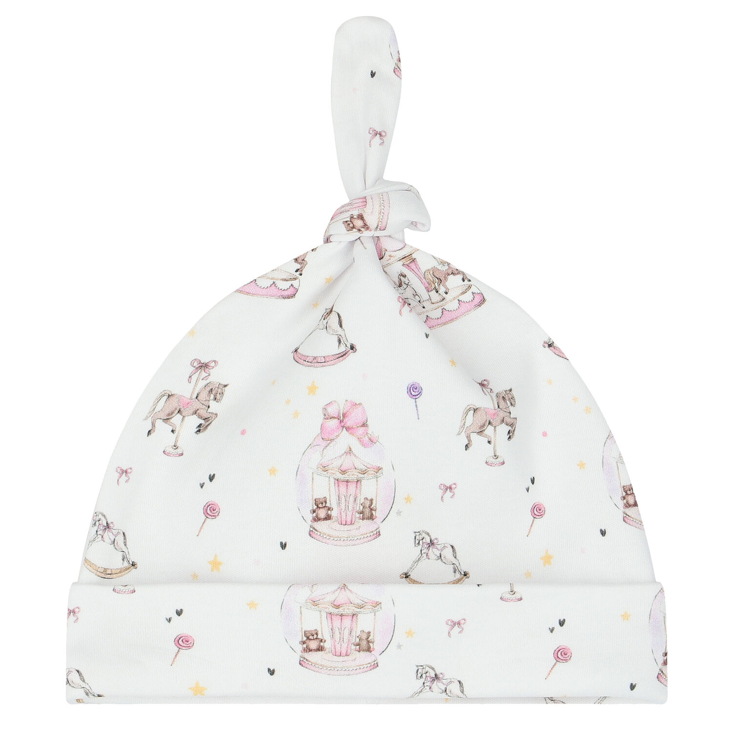 طقم أفرول بطبعة بنات باللون الأبيض والوردي, 1, hi-res